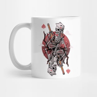 Samurai Skull Card - Dark Goth Skeleton Japanese Oriental Gift Mug